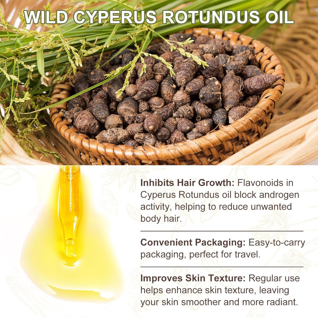 Natural Cyperus Rotundus Oil For Hair Removal 60ml