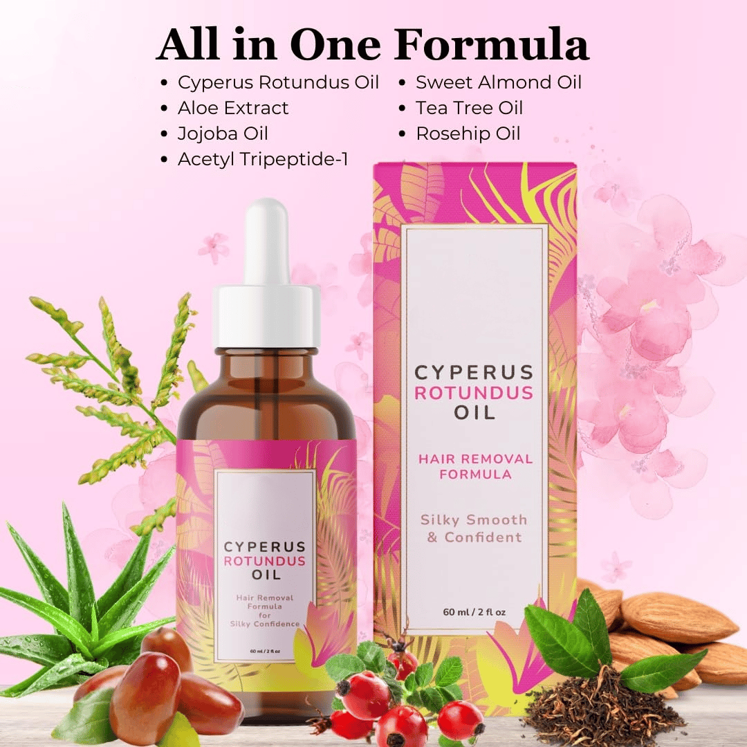 Natural Cyperus Rotundus Oil For Hair Removal 60ml